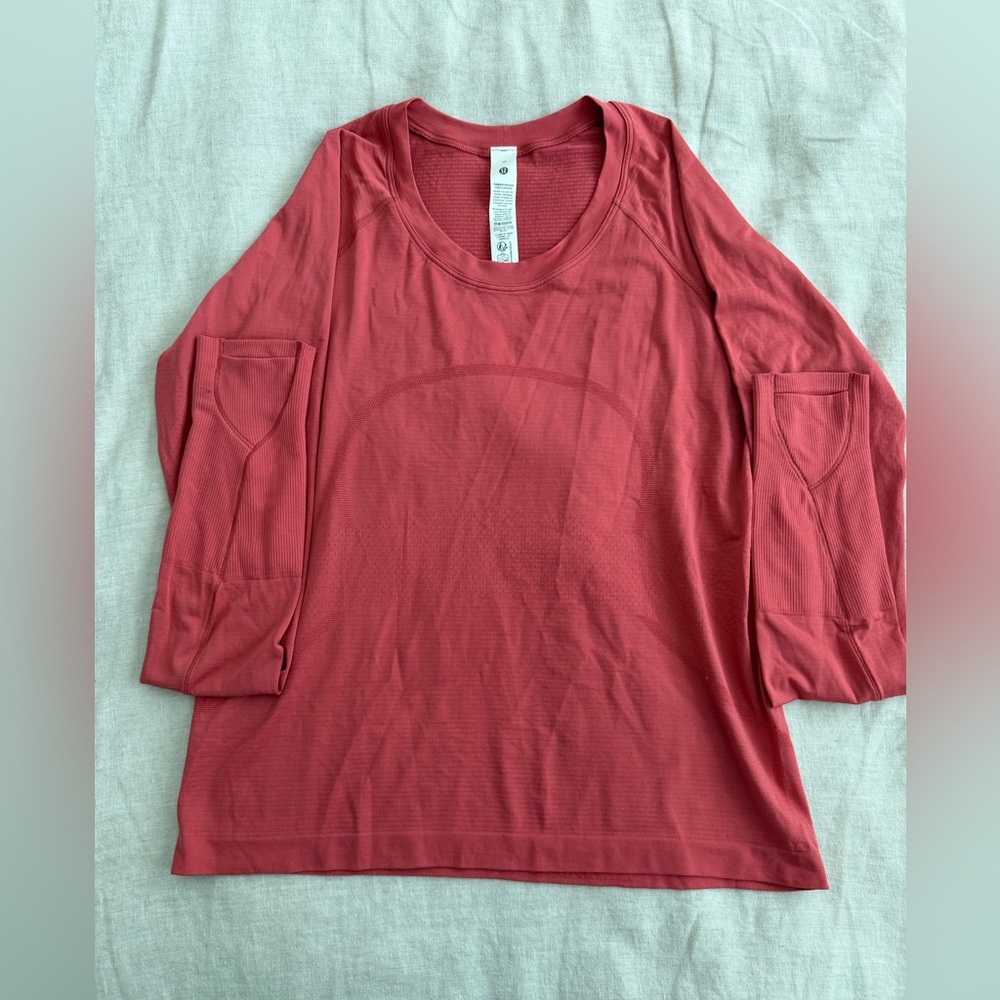 Lululemon pink long sleeve top
